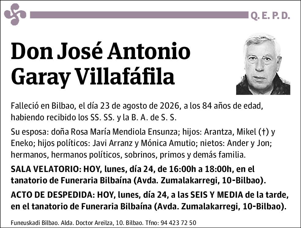 José Antonio Garay Villafafila