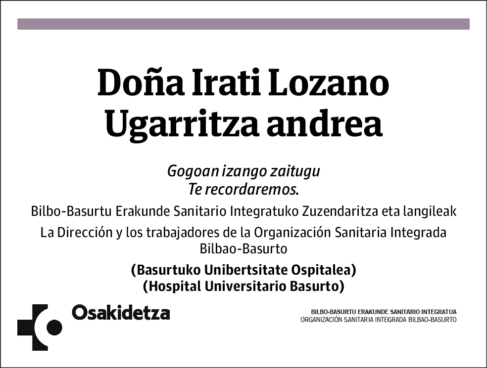 Irati Lozano Ugarritza