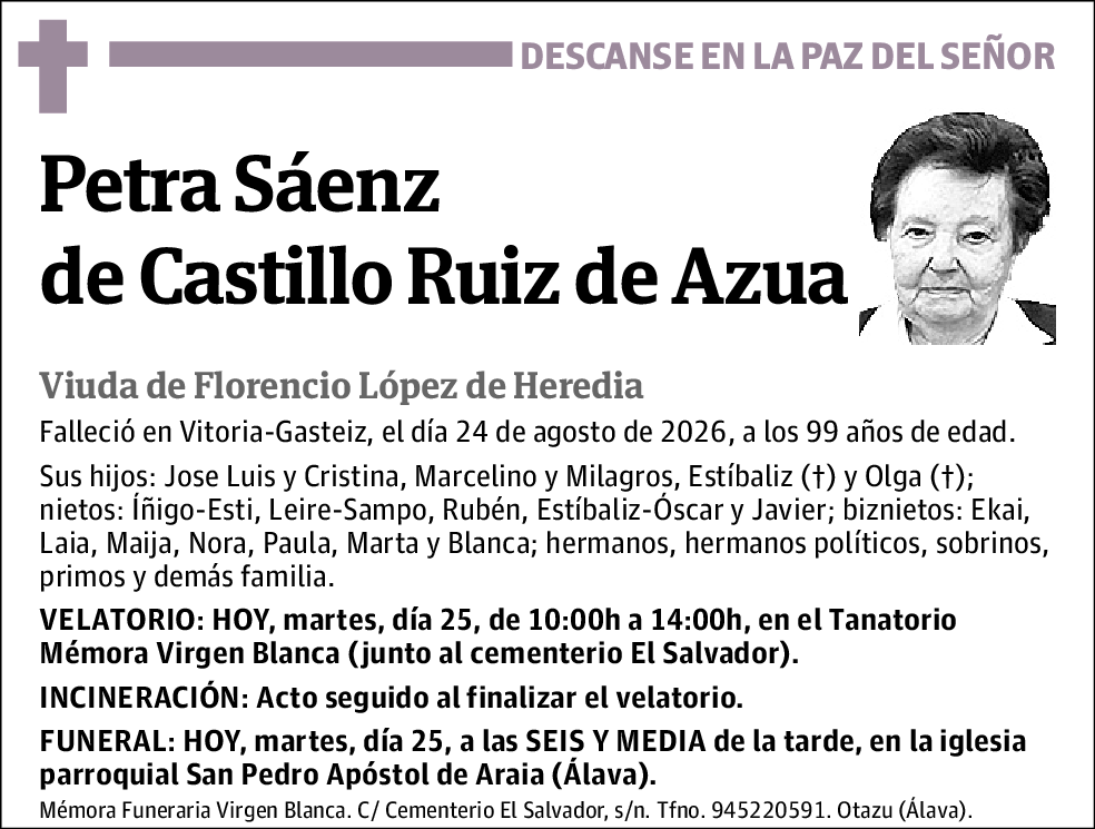 Petra Sáenz de Castillo Ruiz de Azua