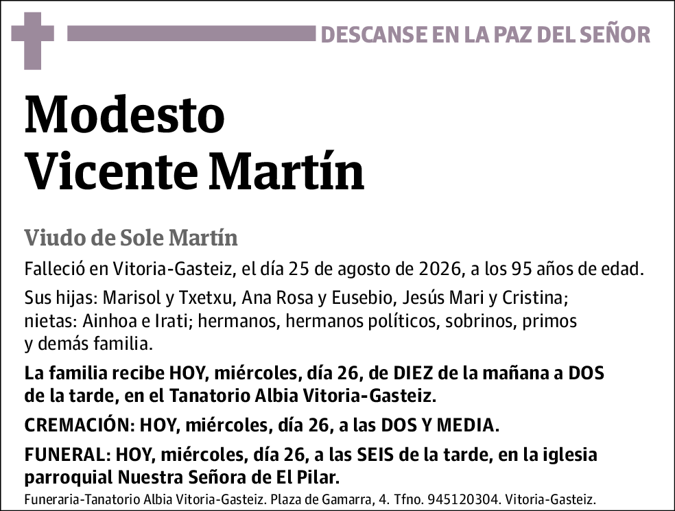 Modesto Vicente Martín