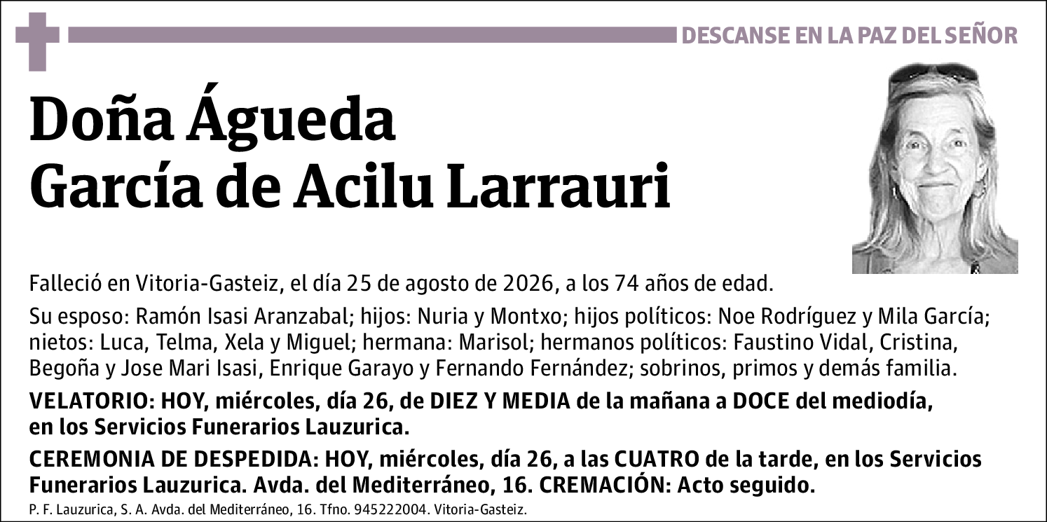Águeda García de Acilu Larrauri