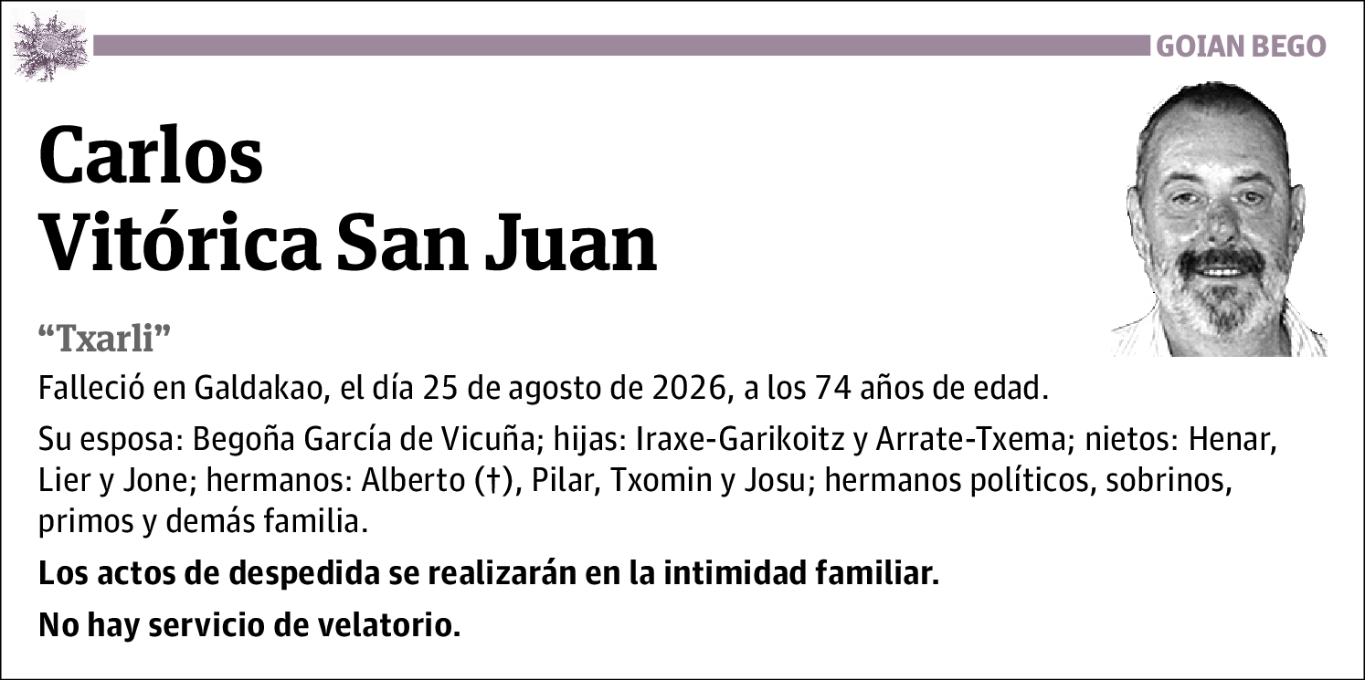 Carlos Vitórica San Juan
