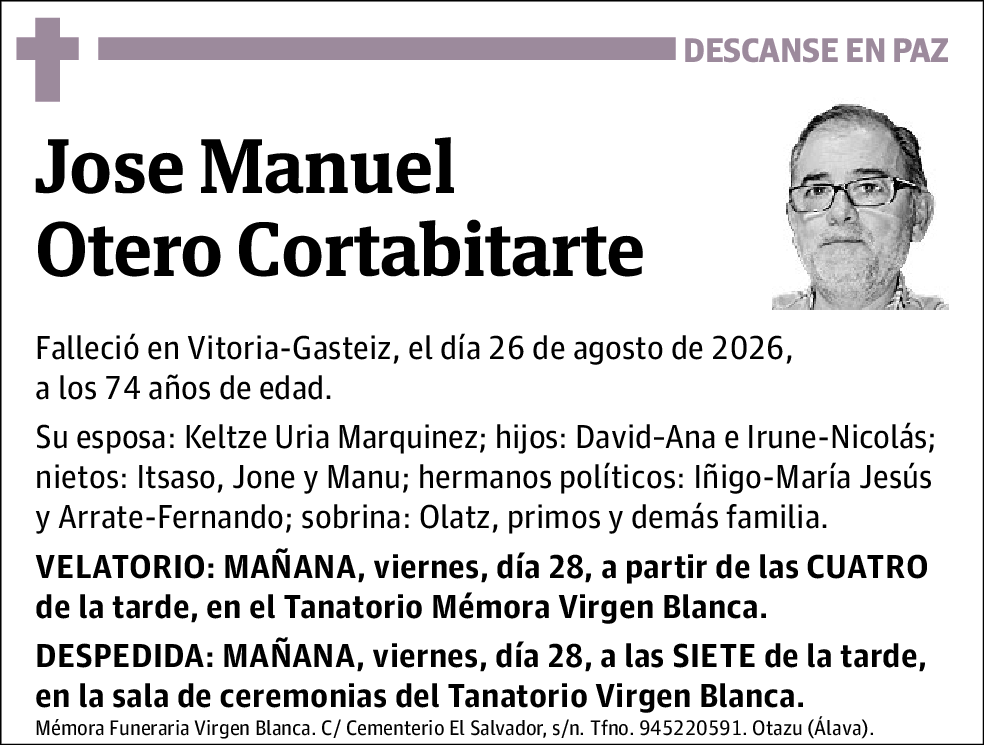 Jose Manuel Otero Cortabitarte