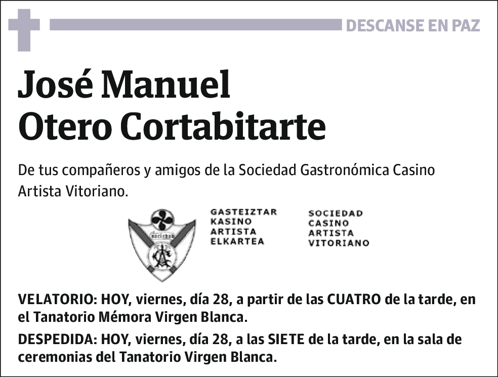 Jose Manuel Otero Cortabitarte