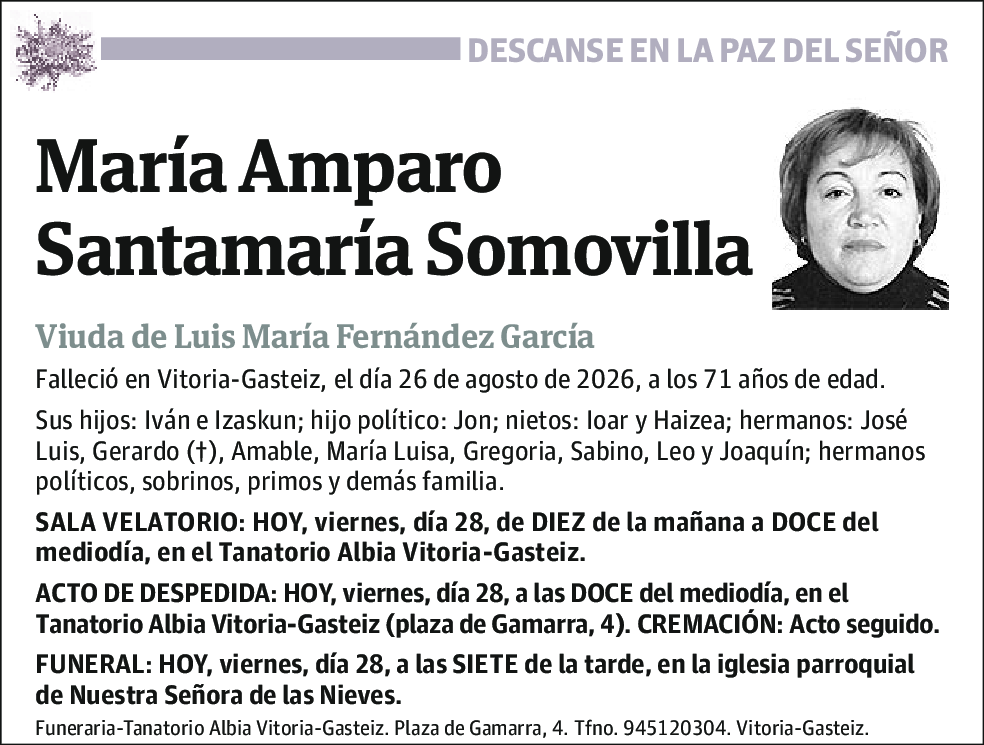 María Amparo Santamaría Somovilla