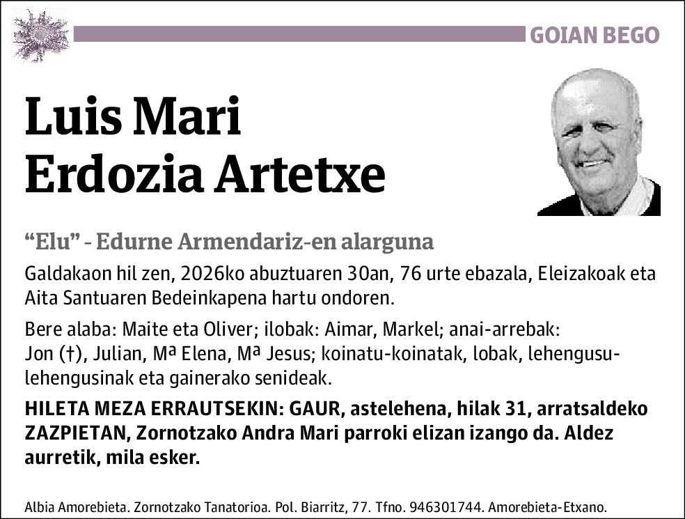 Luis Mari Erdozia Artetxe