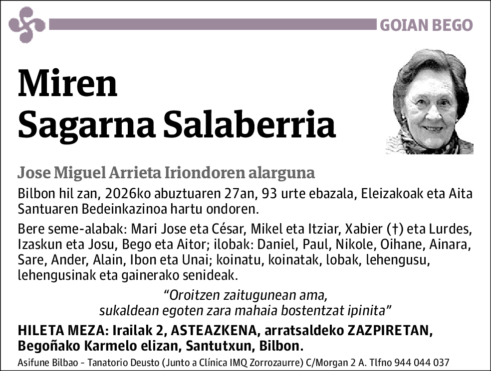 Miren Sagarna Salaberria