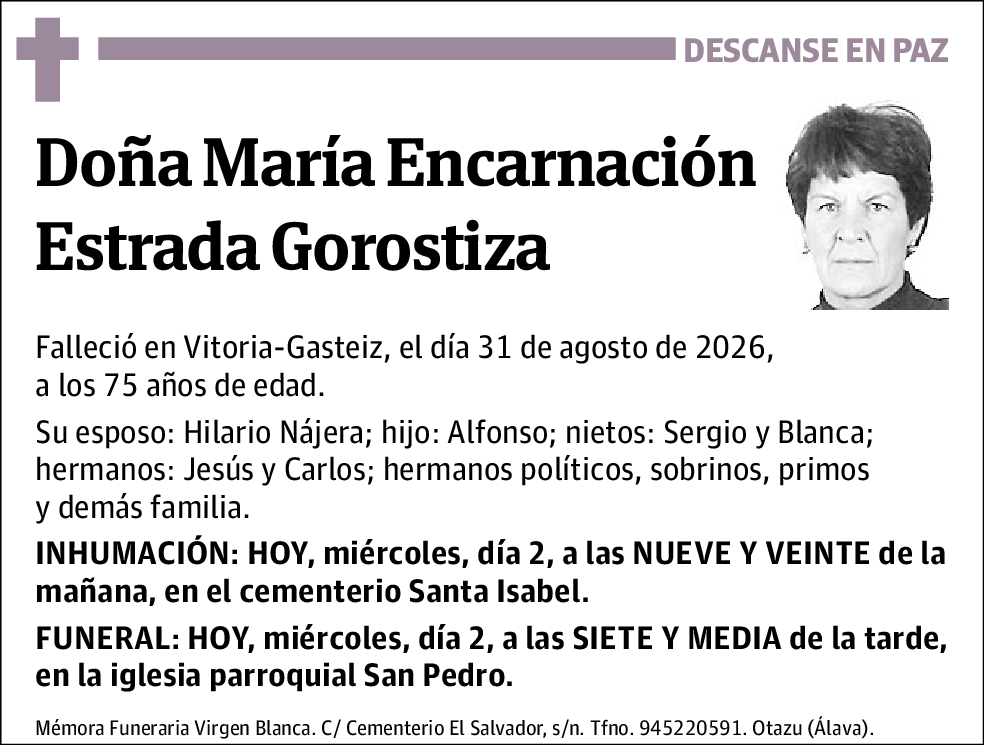 María Encarnación Estrada Gorostiza