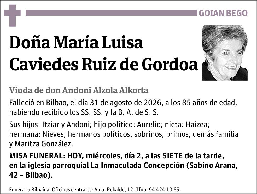 María Luisa Caviedes Ruiz de Gordoa