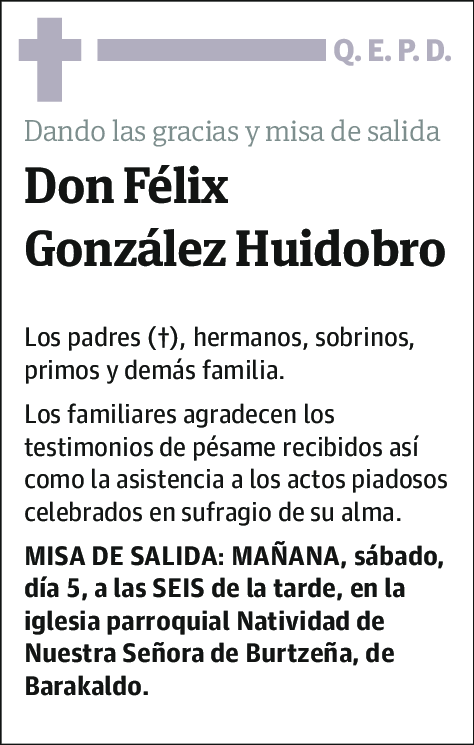 Félix González Huidobro