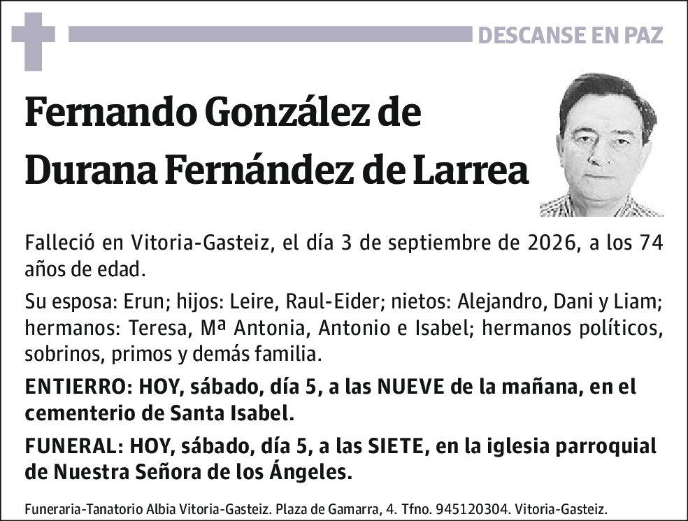 Fernando González De Durana Fernández De Larrea