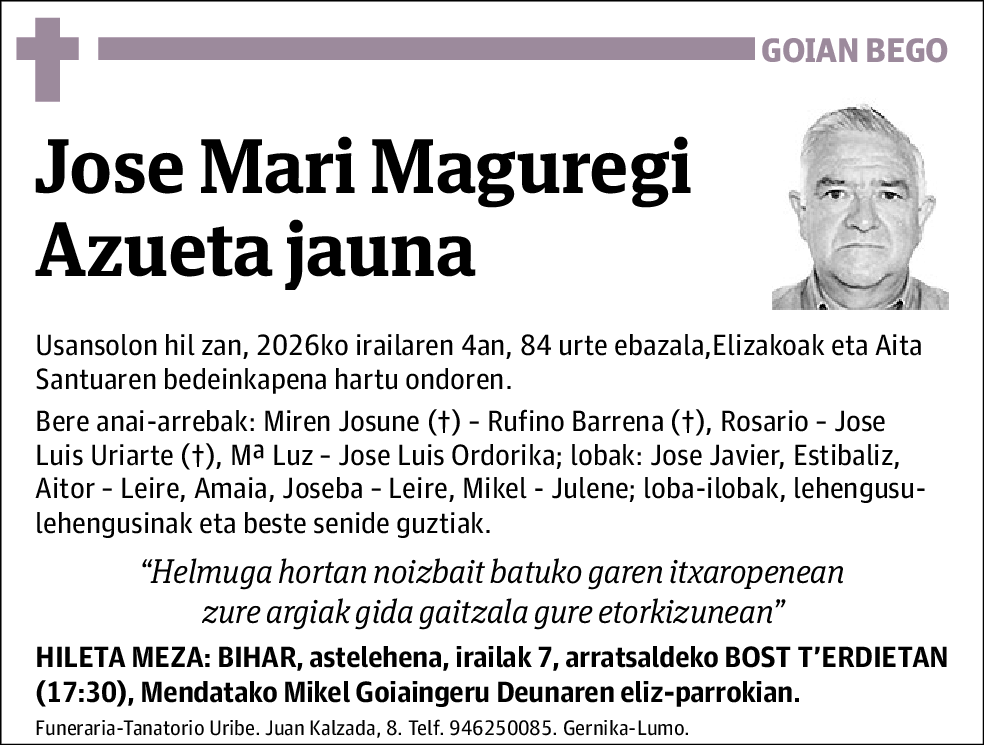 Jose Mari Maguregi Azueta