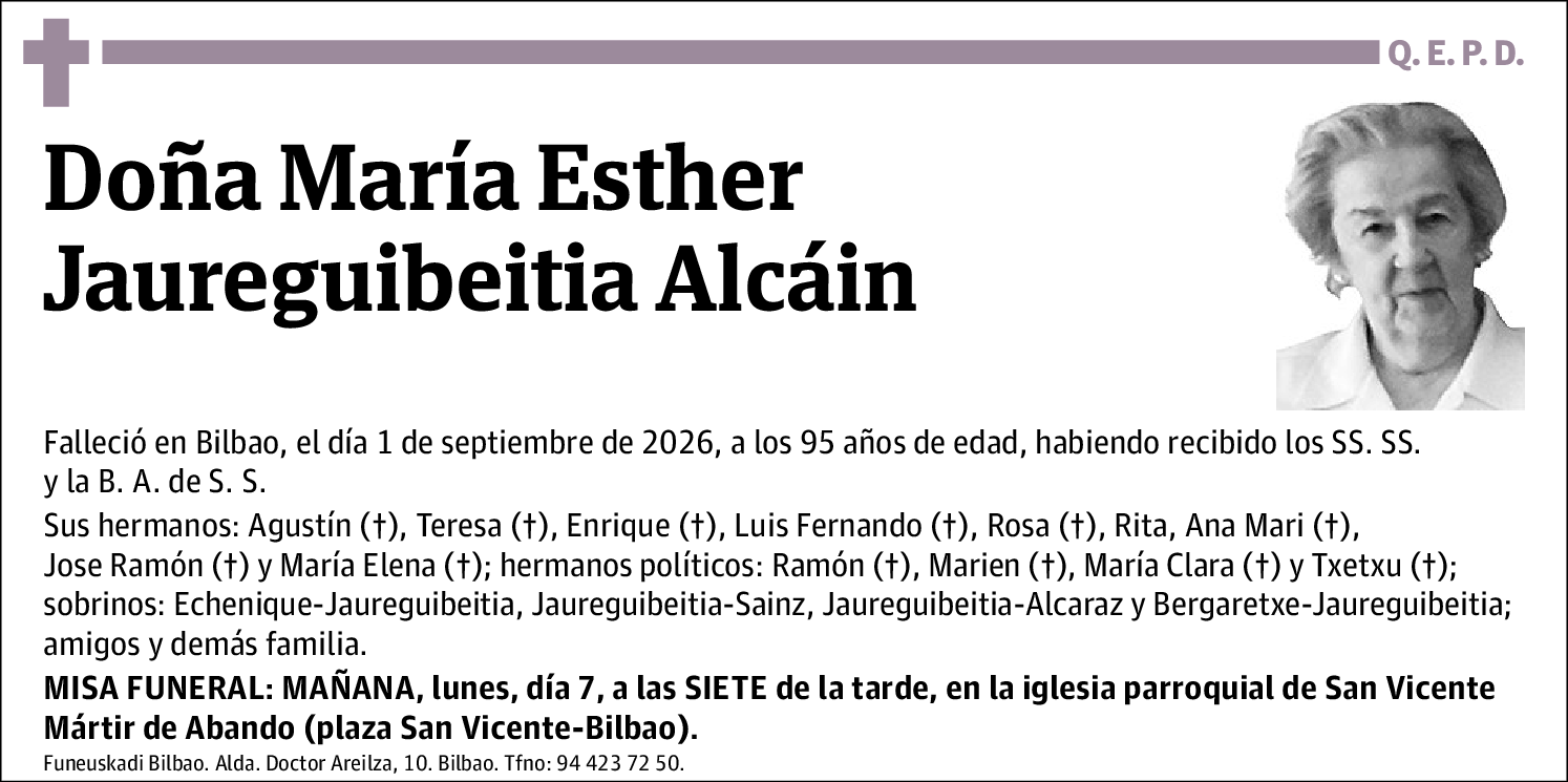 María Esther Jaureguibeitia Alcain