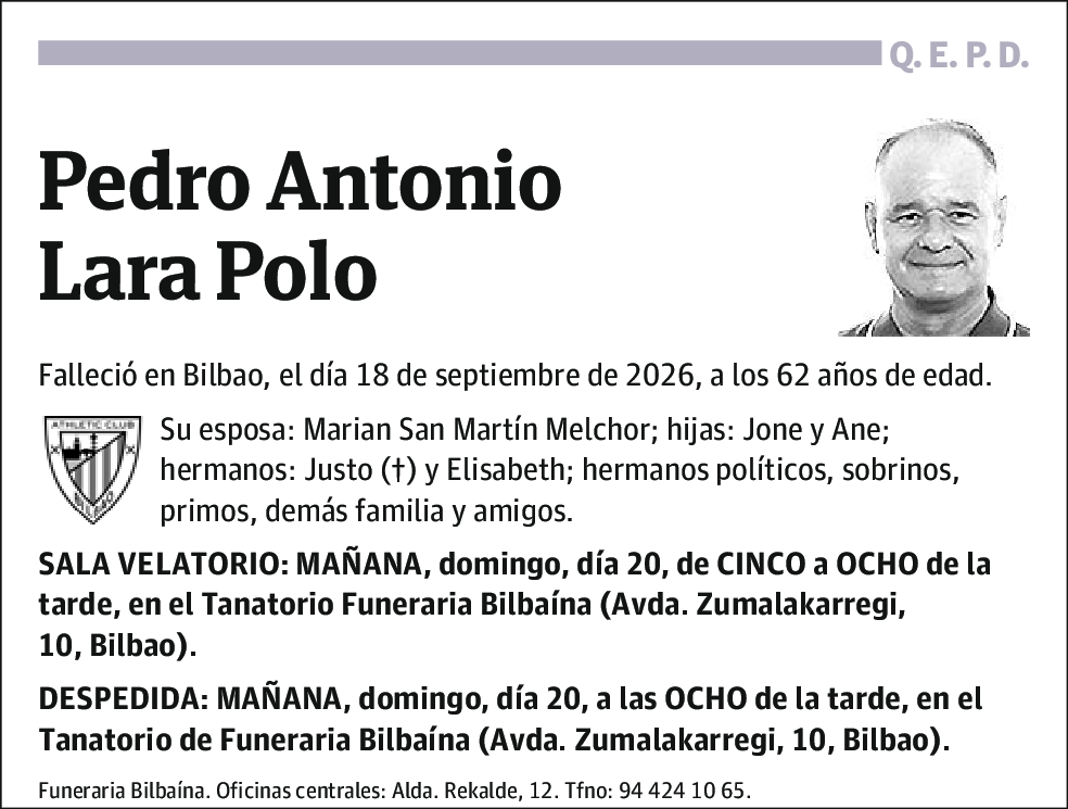Pedro Antonio Lara Polo