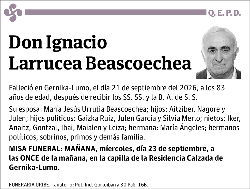 Ignacio Larrucea Beascoechea