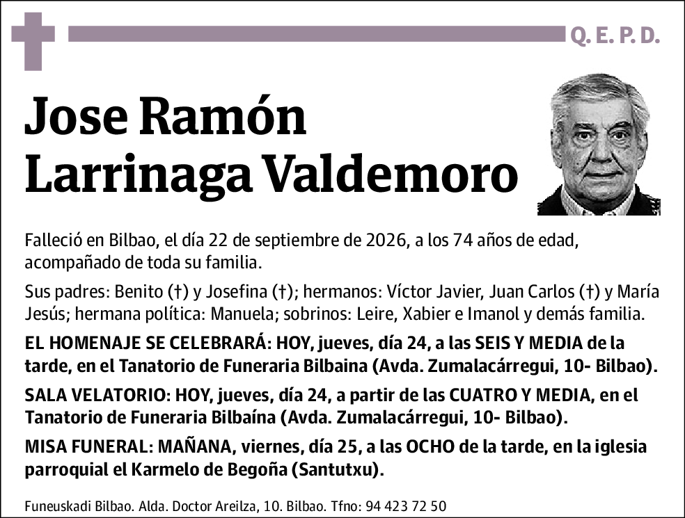 Jose Ramón Larrinaga Valdemoro