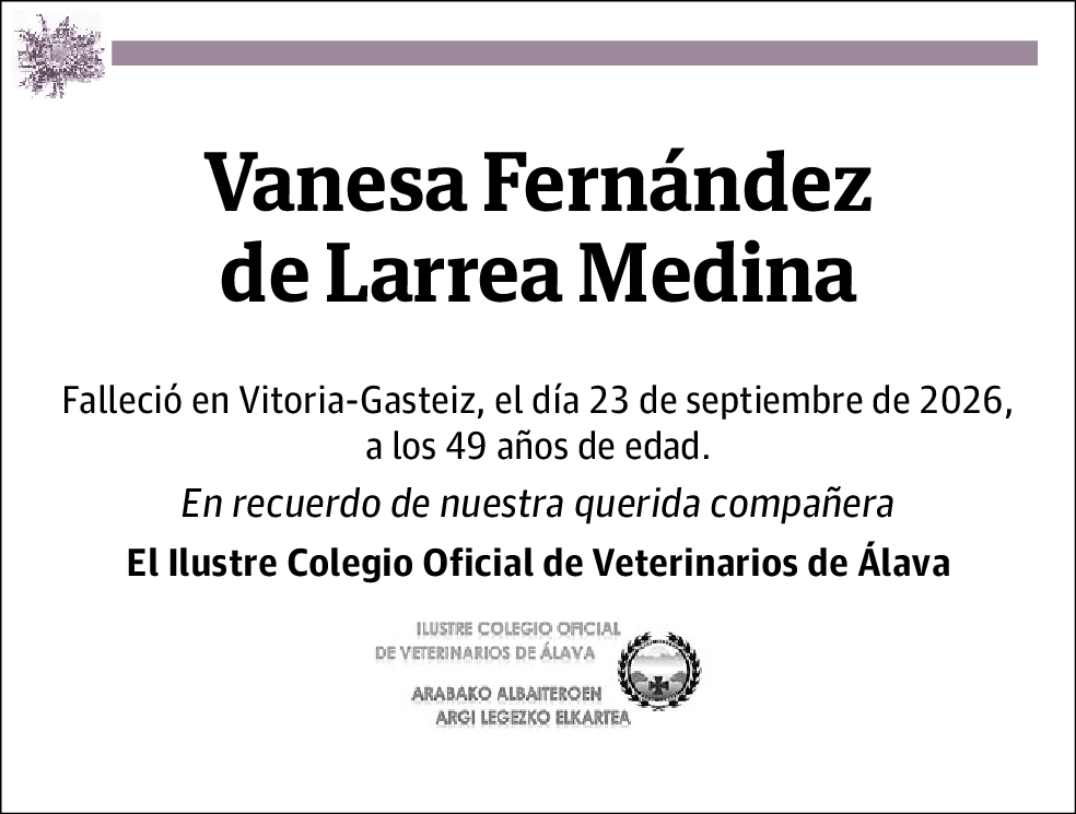 Vanesa Fernandez de Larrea Medina