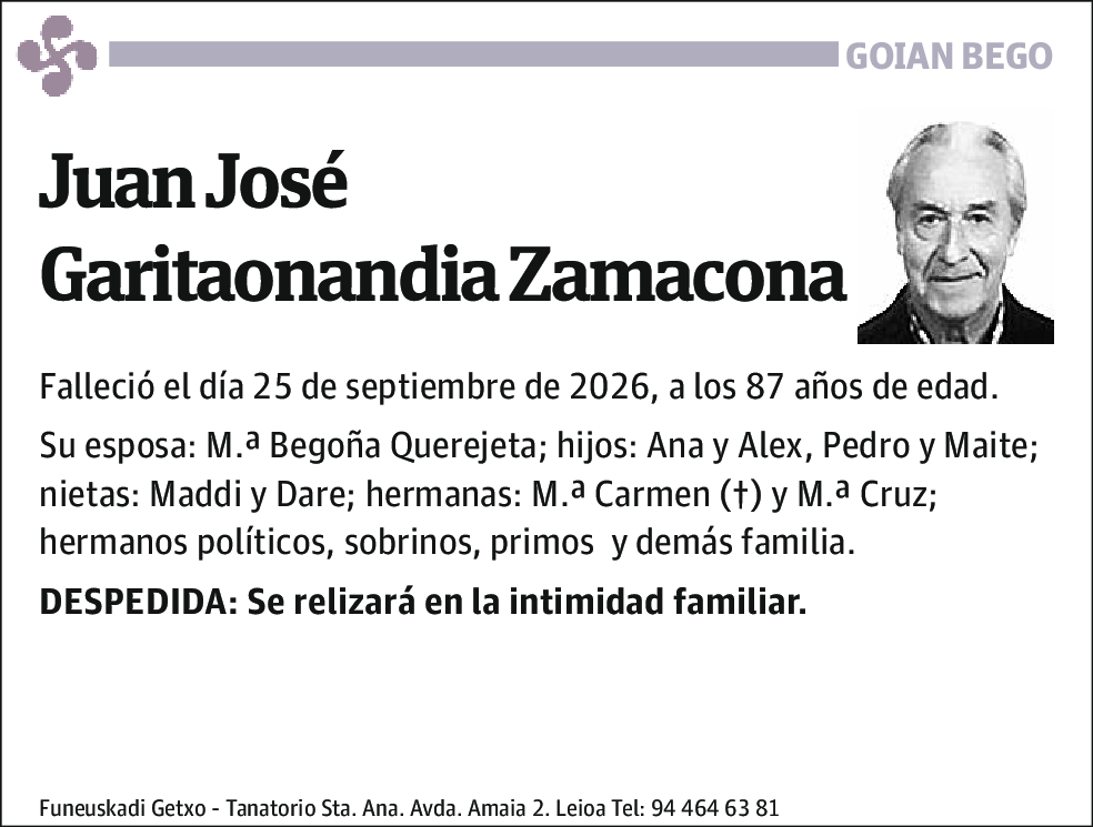 Juan José Garitaonandia Zamacona