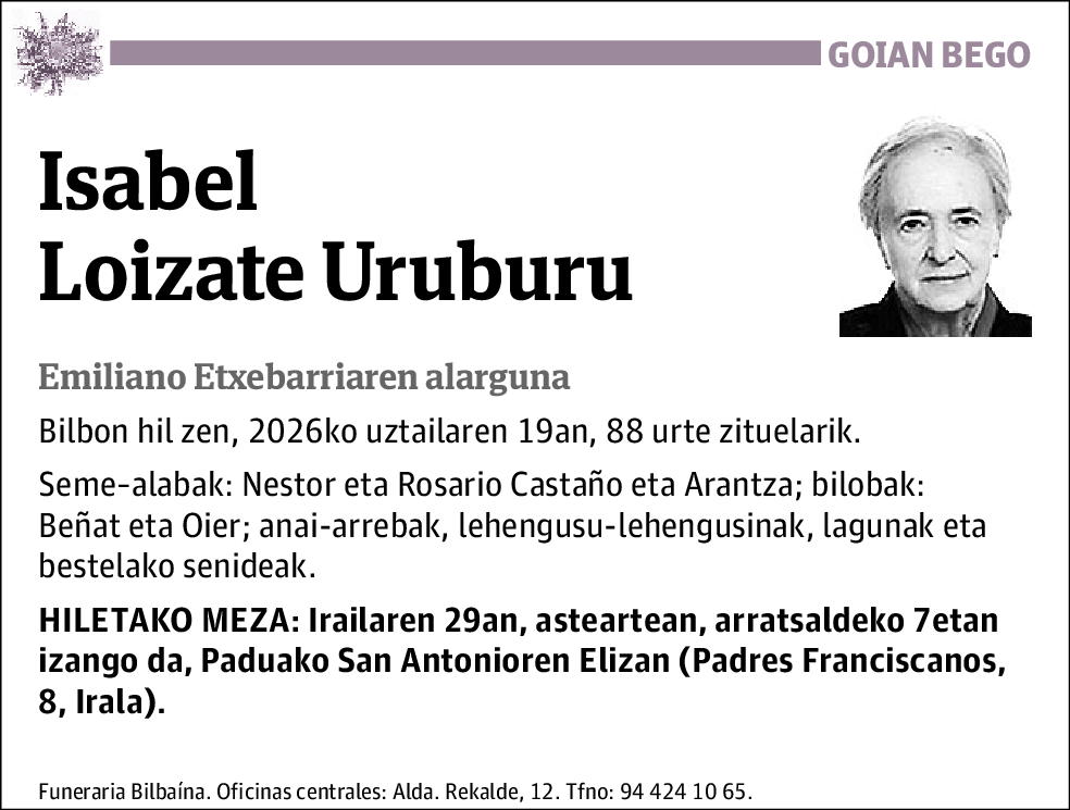 Isabel Loizate Uruburu