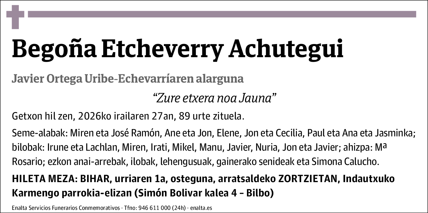 Begoña Etcheverry Achutegui