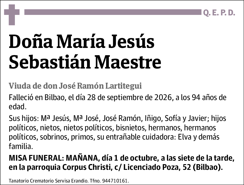 María Jesús Sebastián Maestre