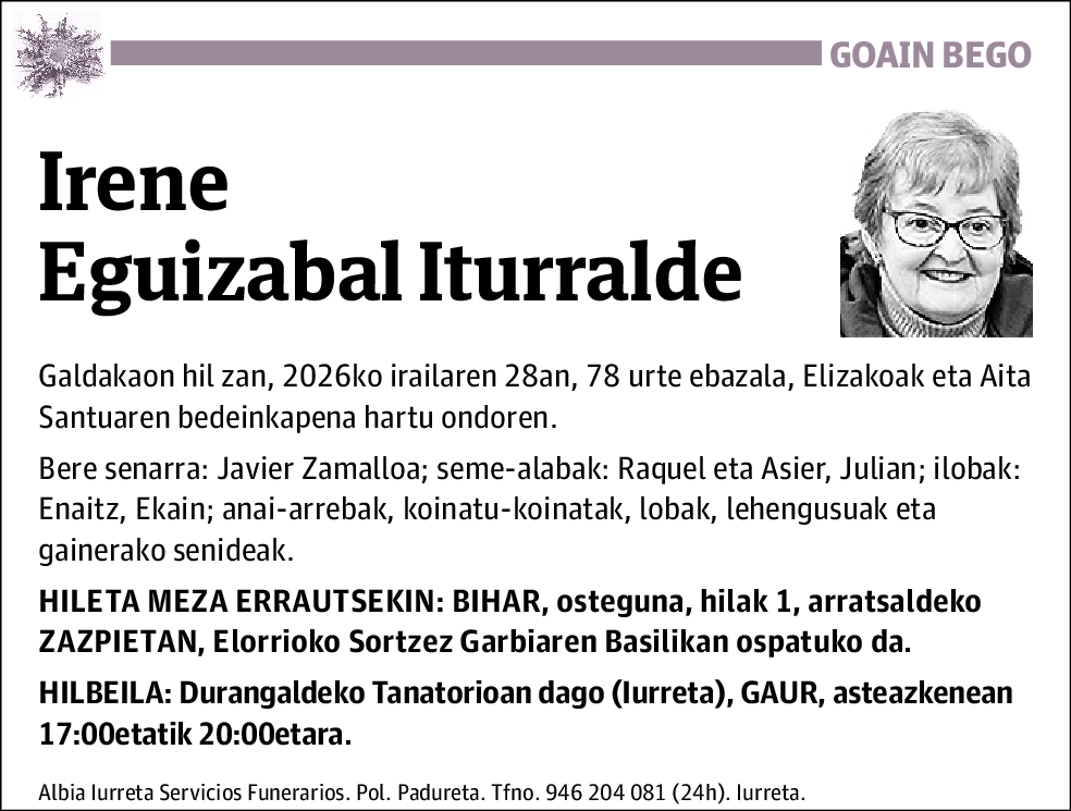 Irene Eguizabal Iturralde