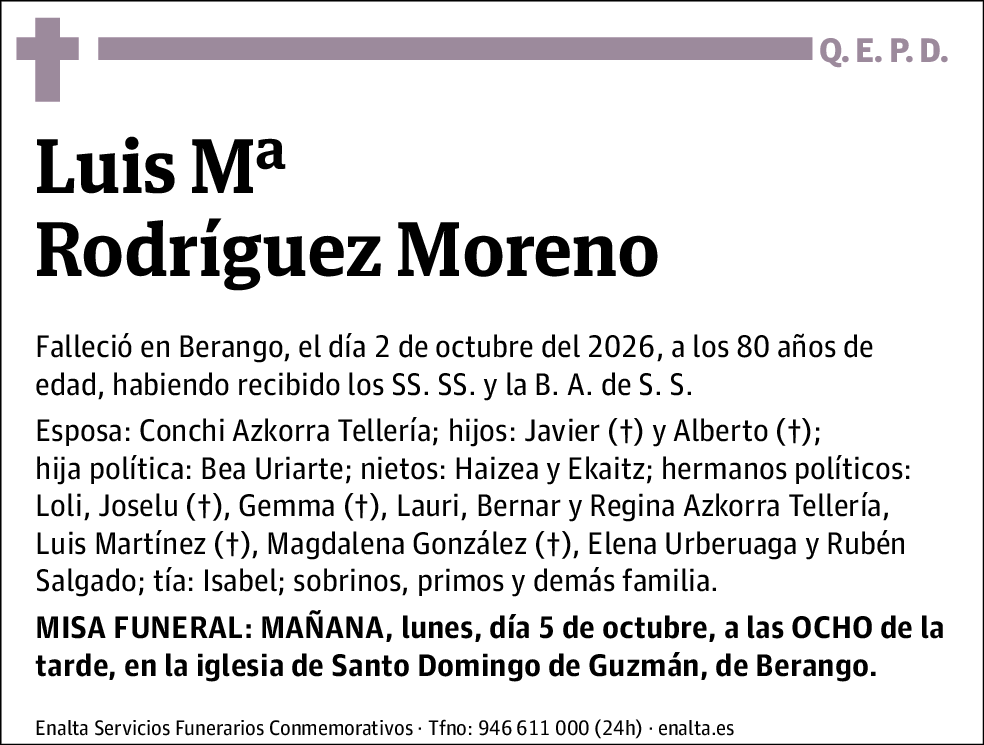 Luis Mª Rodríguez Moreno