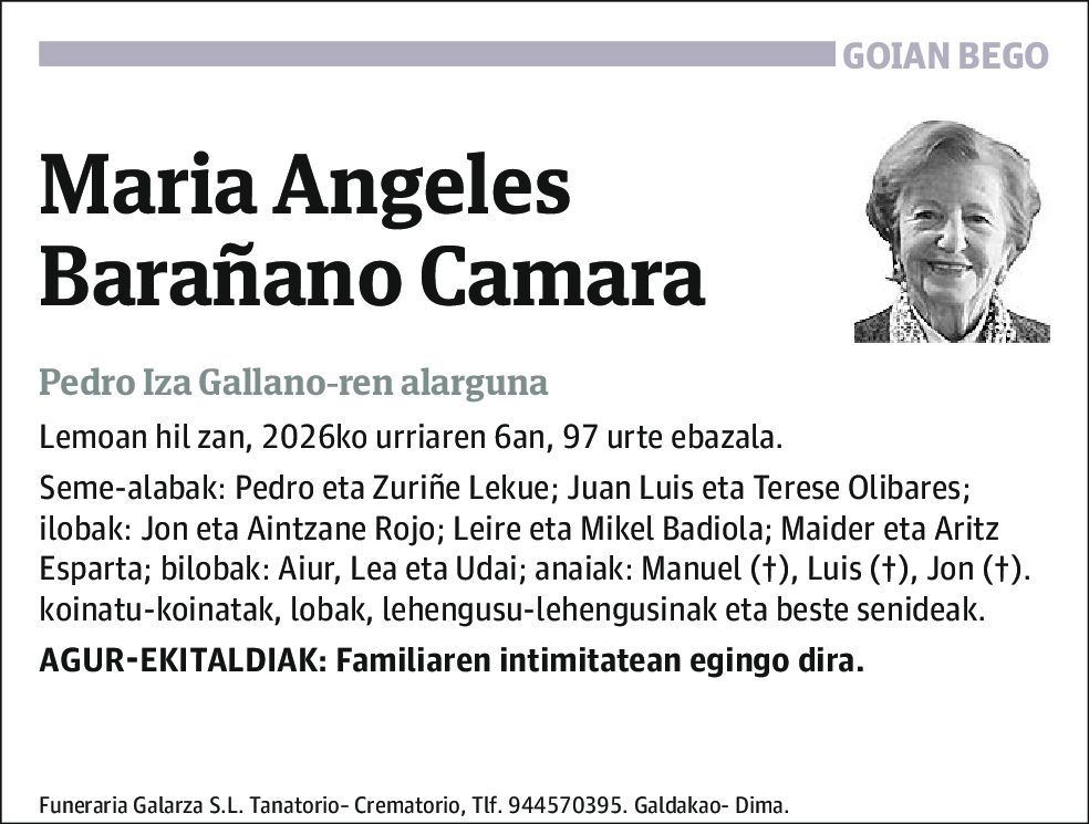 Maria Angeles Barañano Camara