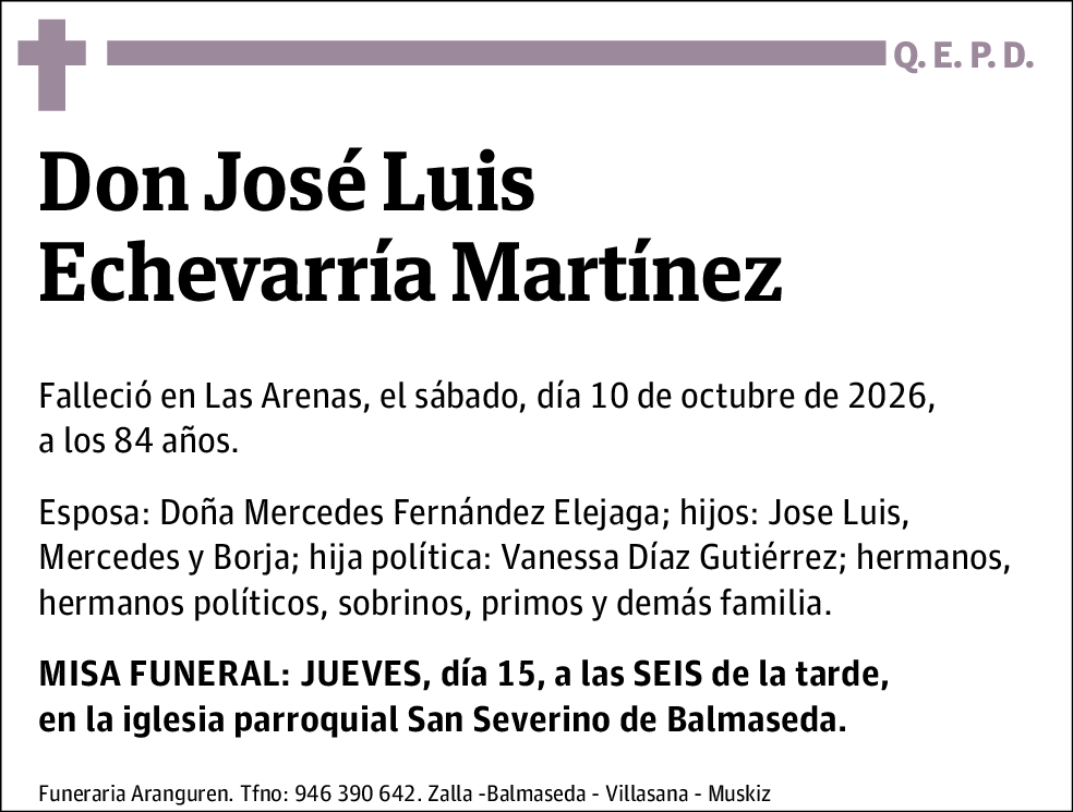 José Luis Echevarría Martínez
