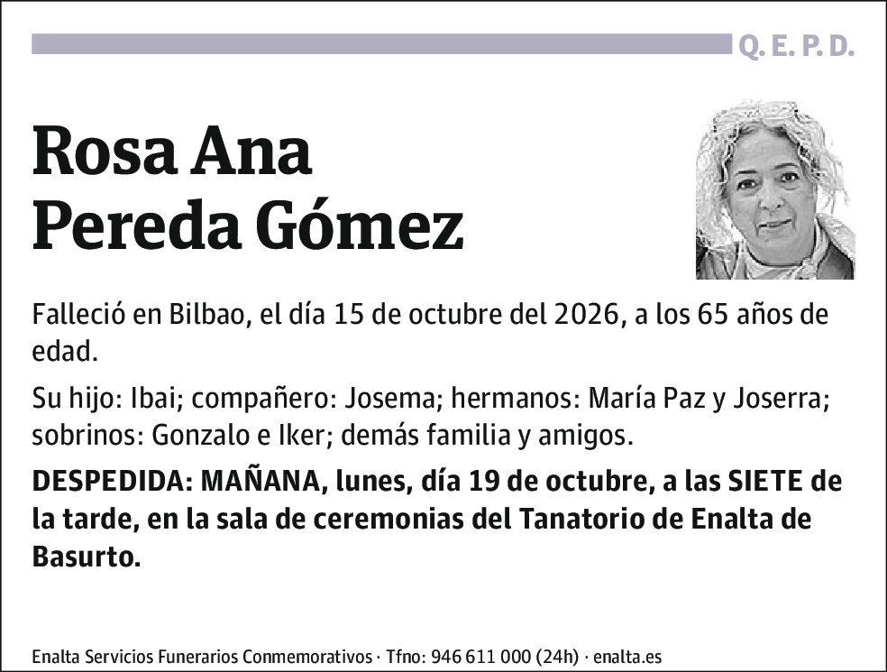 Rosa Ana Pereda Gómez