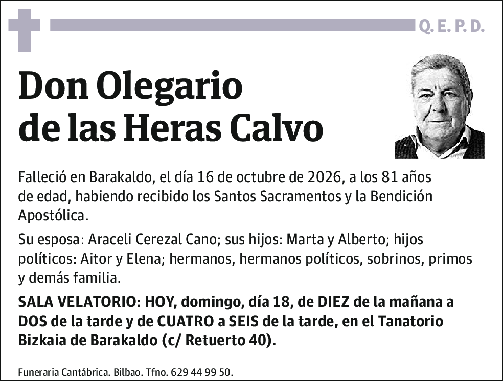 Olegario de las Heras Calvo
