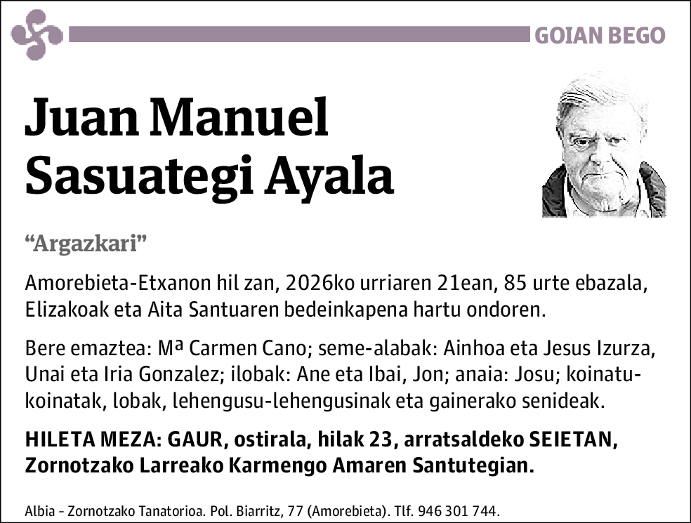 Juan Manuel Sasuategi Ayala