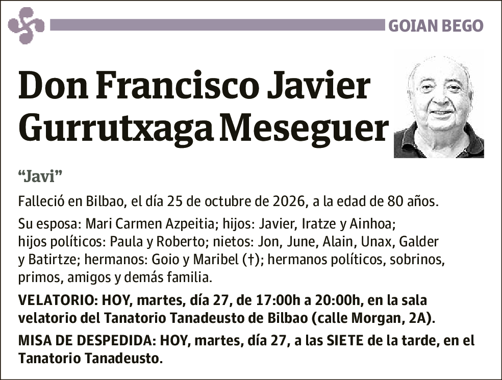Francisco Javier Gurrutxaga Meseguer