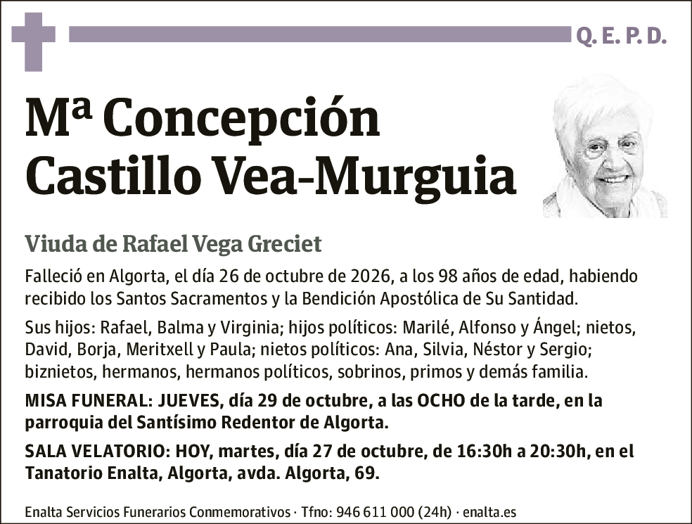 Mª Concepción Castillo Vea-Murguia