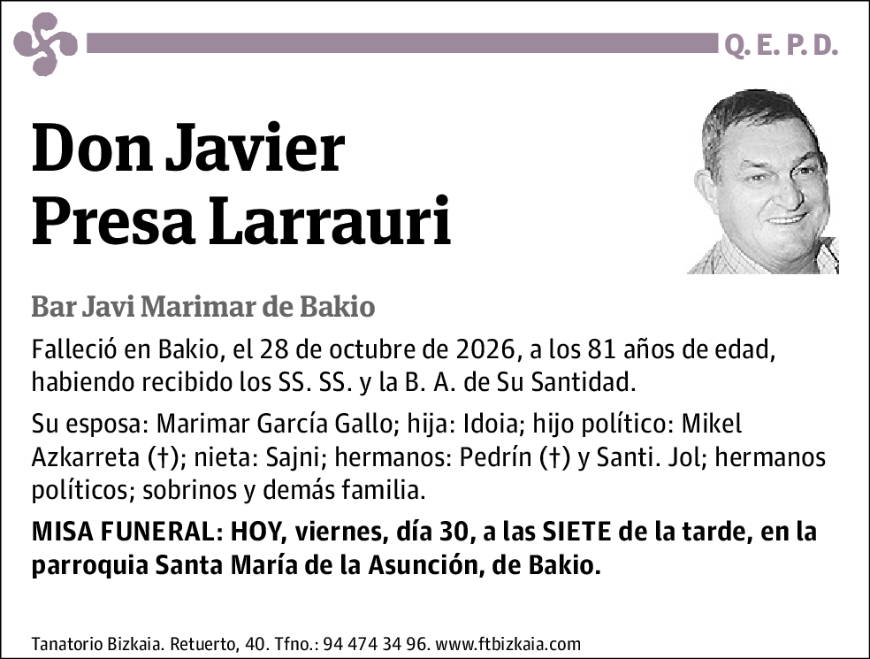 Javier Presa Larrauri