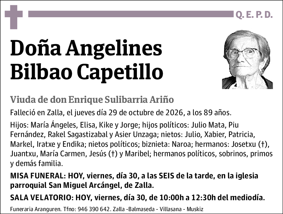Angelines Bilbao Capetillo