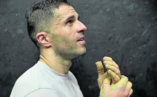 Aimar Olaizola cumple 22 años como profesional./ignacio pérez