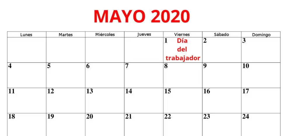 Calendario Mayo 2020 Colombia Con Festivos Nosuvia Com