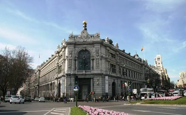 Fachada del Banco de España. 