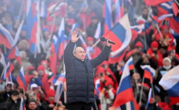 Putin during the celebration.