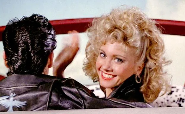 Olivia Newton-John, in a frame from the movie 'Grease'.