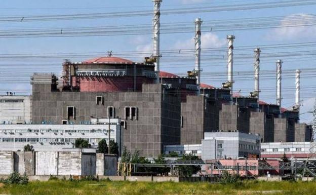 Zaporizhia nuclear power plant in Ukraine. 