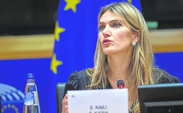 The vice president of the European Parliament, the Greek Eva Kaili